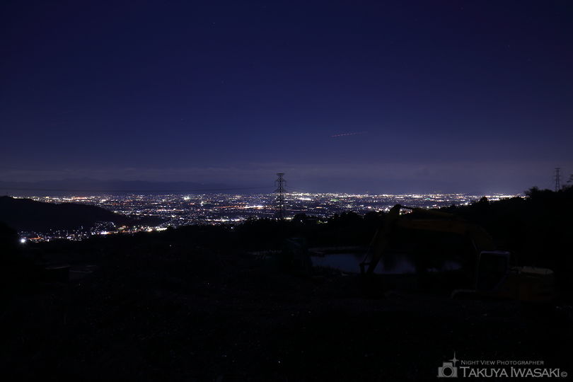 信貴フラワーロードの夜景スポット写真（1）