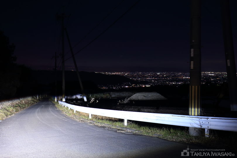 信貴フラワーロードの夜景スポット写真（2）