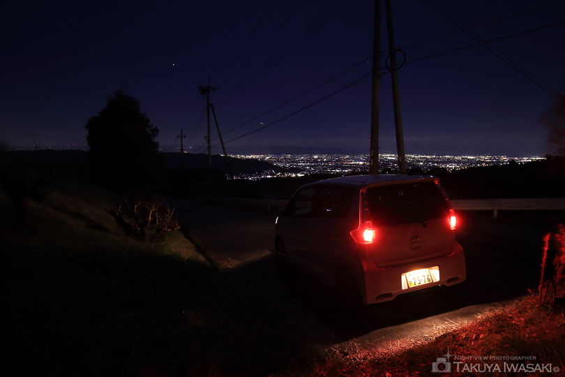 信貴フラワーロードの夜景スポット写真（3）