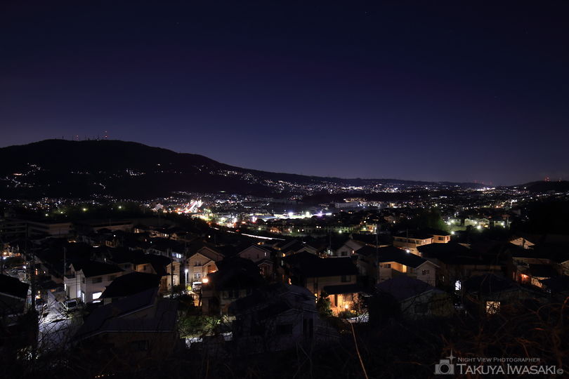 南山手台の夜景スポット写真（1）