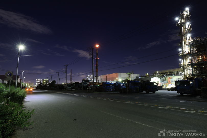 千鳥町　日本合成樹脂前の夜景スポット写真（3）