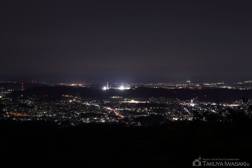 生駒山麓公園の夜景スポット写真（1）
