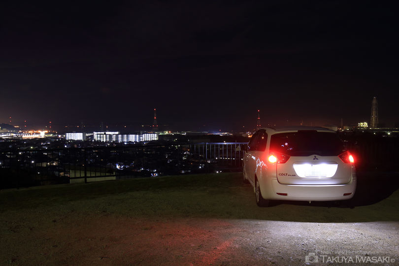 白浜西山公園 駐車スペースの夜景スポット写真（3）