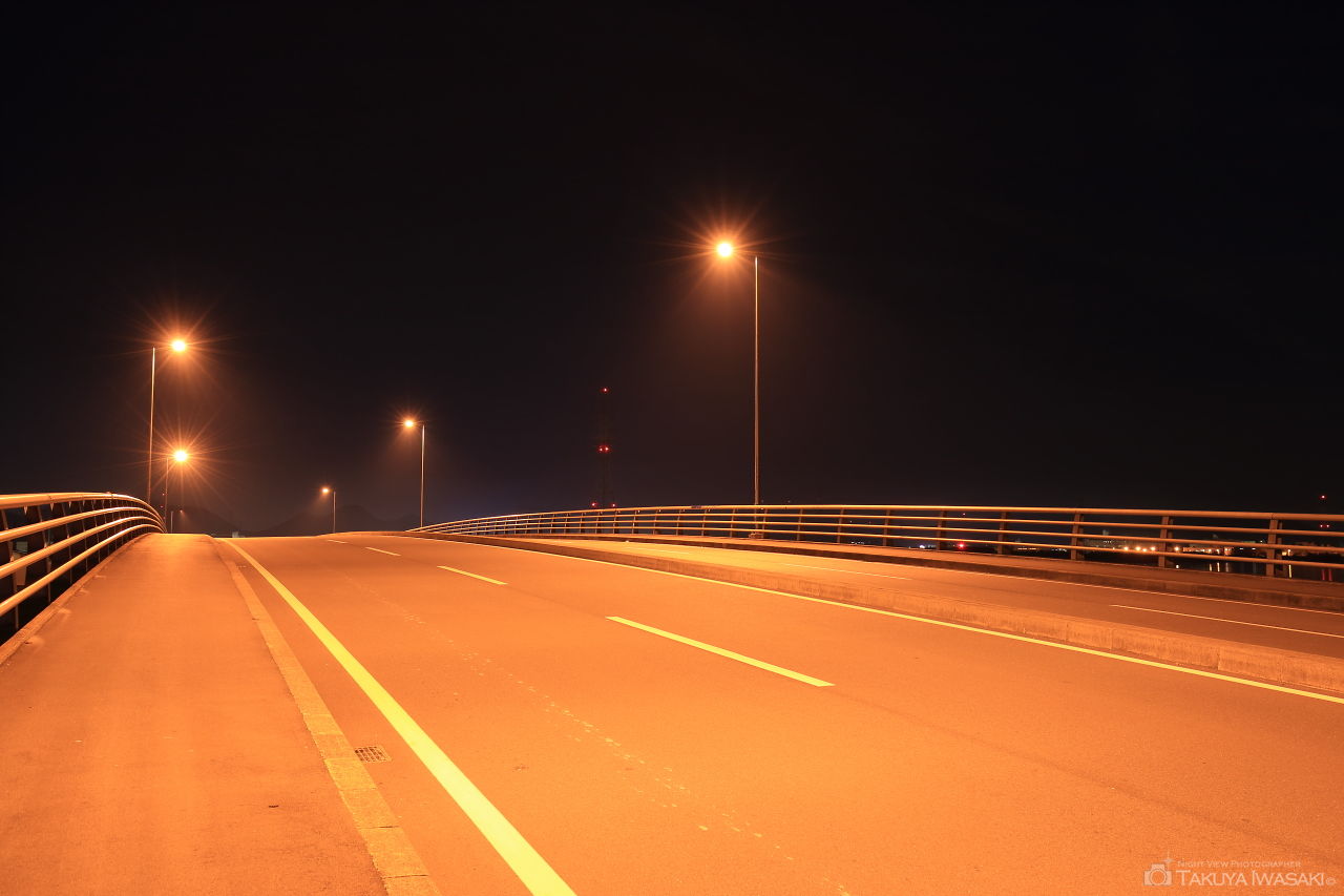 灘浜大橋の夜景スポット写真（4）
