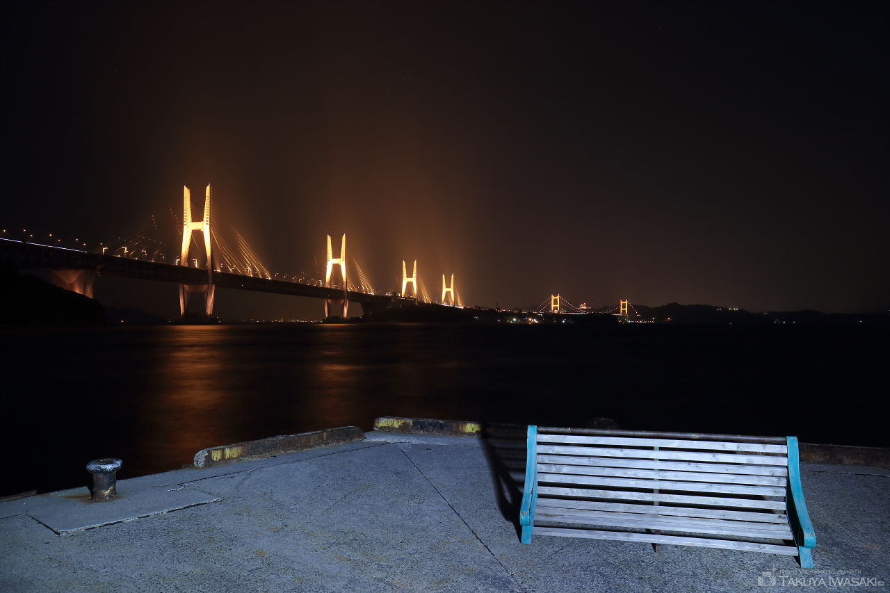 与島港塩浜泊りの夜景スポット写真（3）