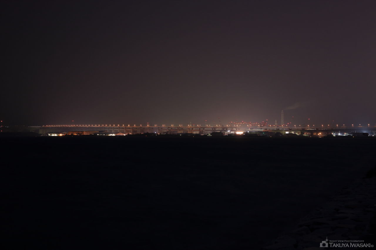 うだつ臨海公園の夜景スポット写真（2）