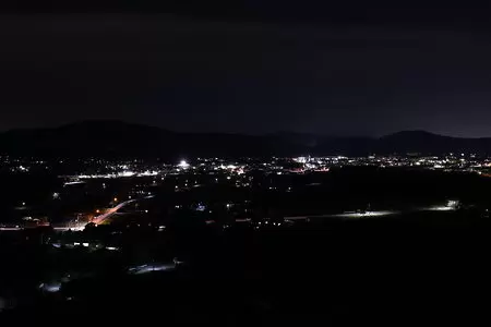 長篠設楽原PA（下り）（新東名高速道路）の夜景