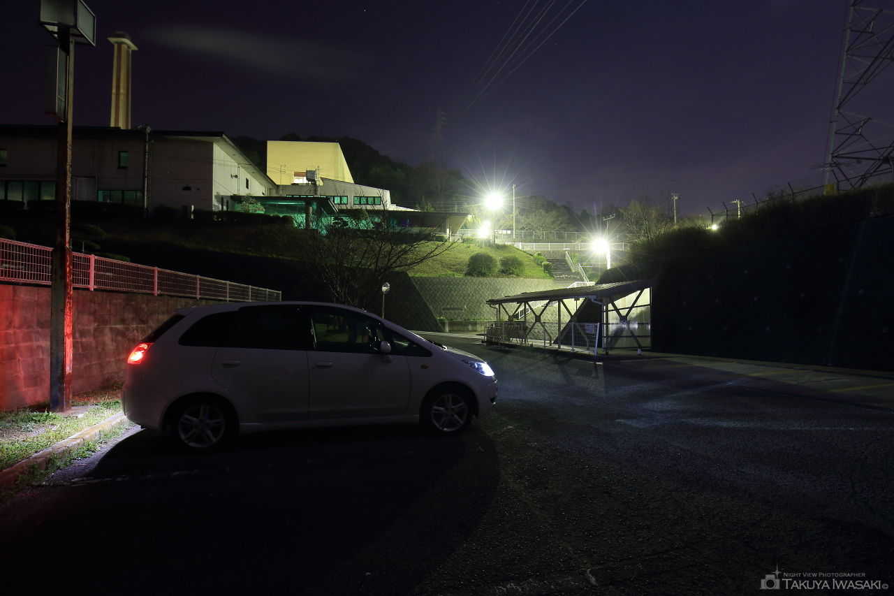 角山運動公園 水の広場の夜景スポット写真（4）