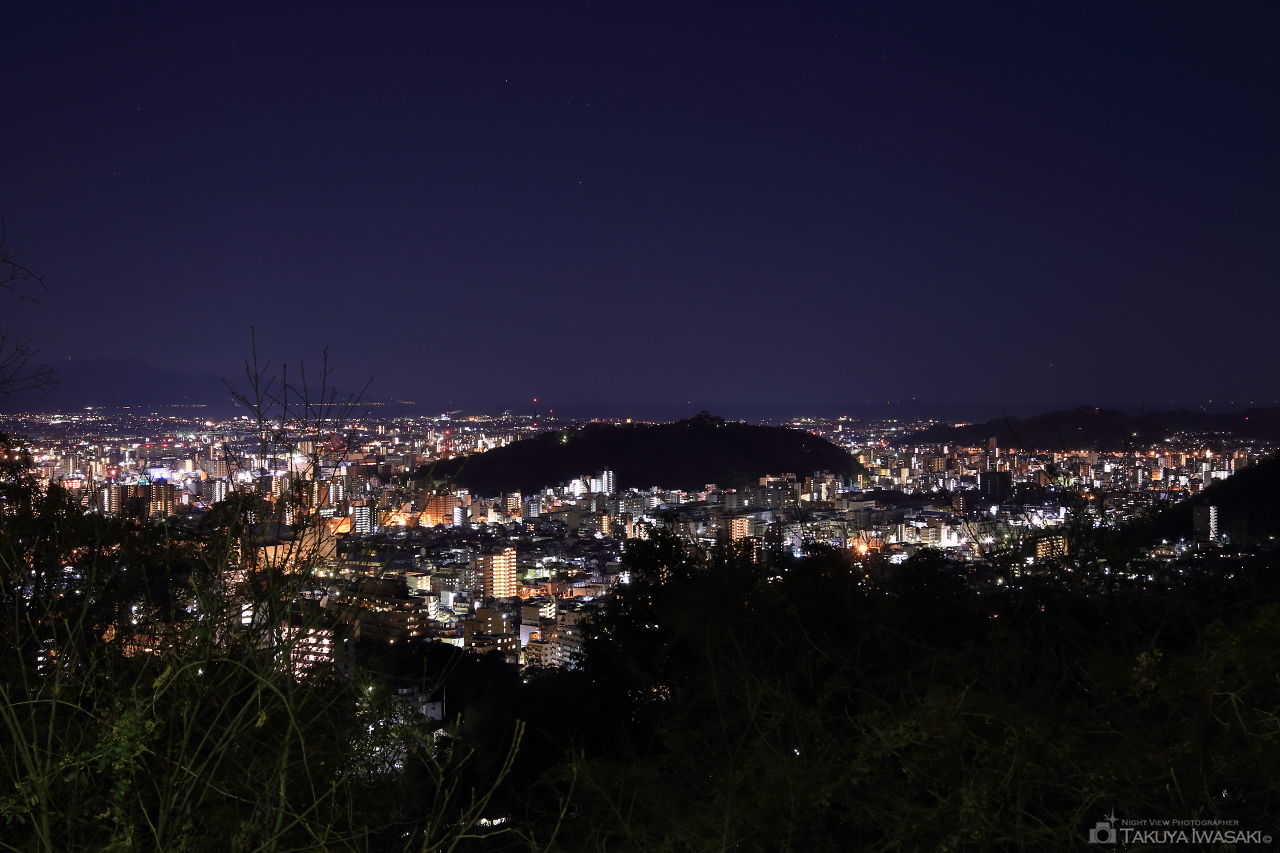 瀬戸風峠の夜景スポット写真（1）