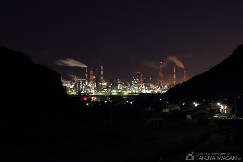 児島宇野津の棚田の夜景スポット写真（2）