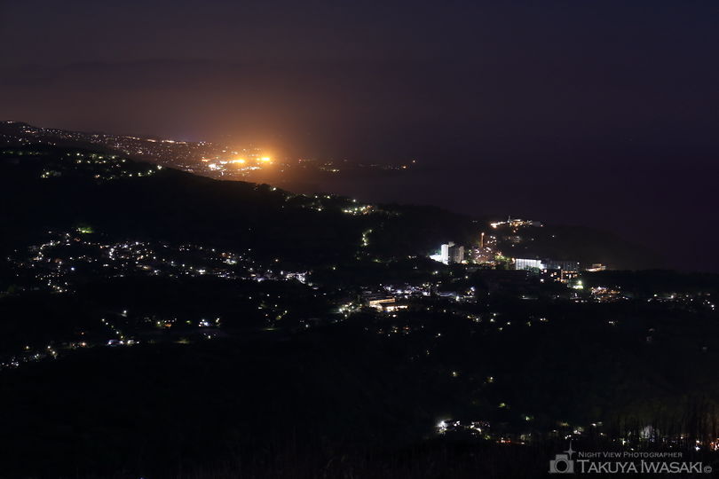 東伊豆町風力発電所 東屋の夜景スポット写真（1）