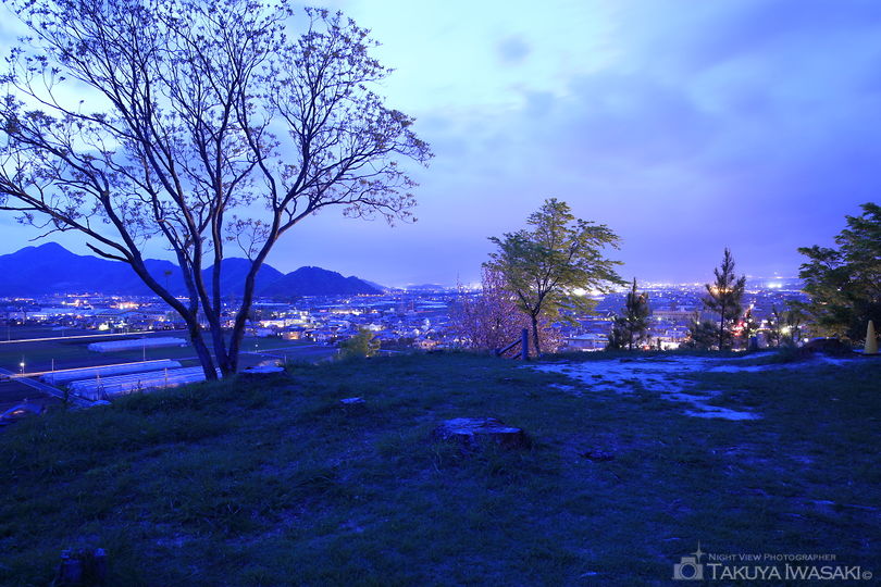 韮山城跡の夜景スポット写真（2）