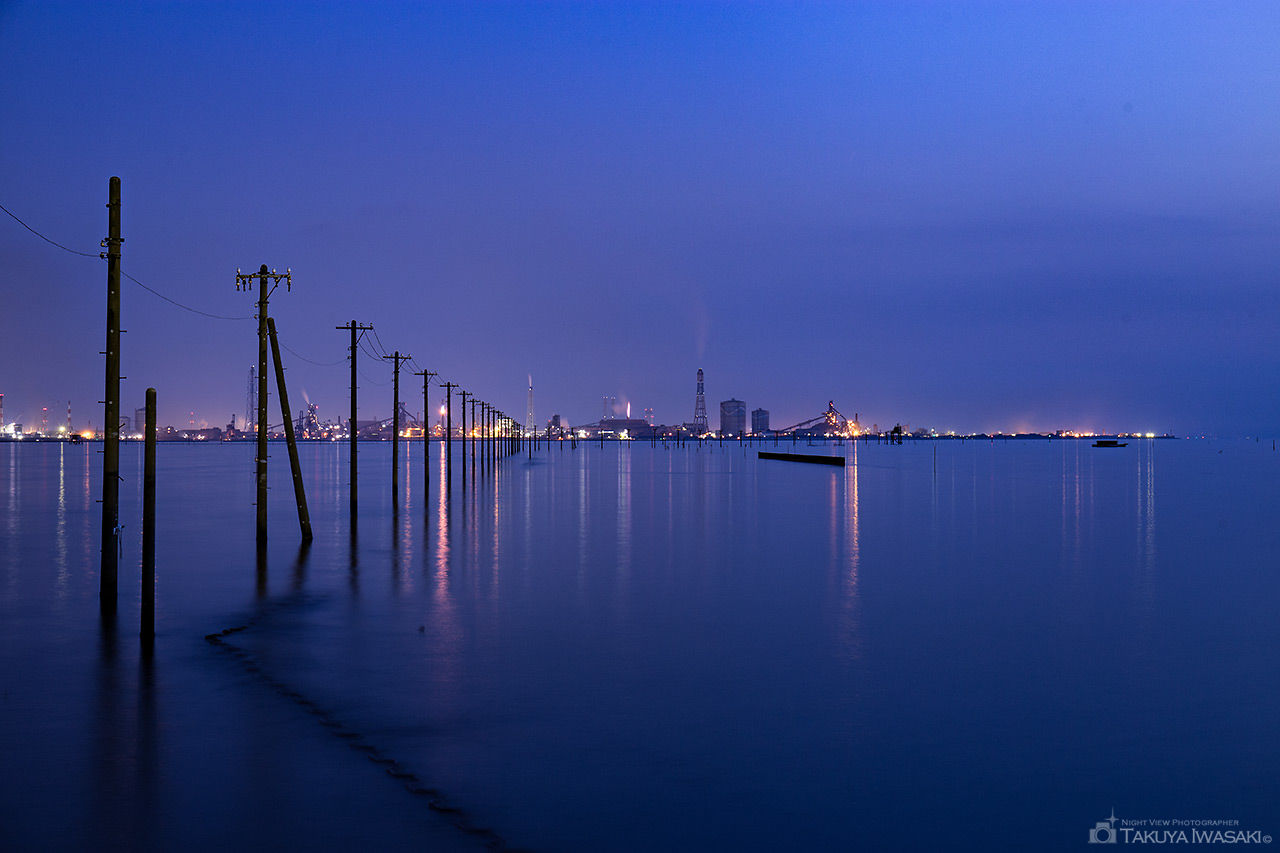 江川海岸の夜景スポット写真（1）