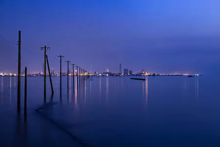 江川海岸の夜景