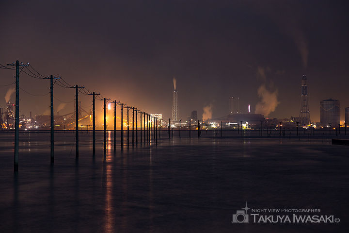 江川海岸の夜景スポット写真（2）