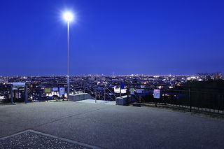 生田配水池の夜景スポット写真（4）class=