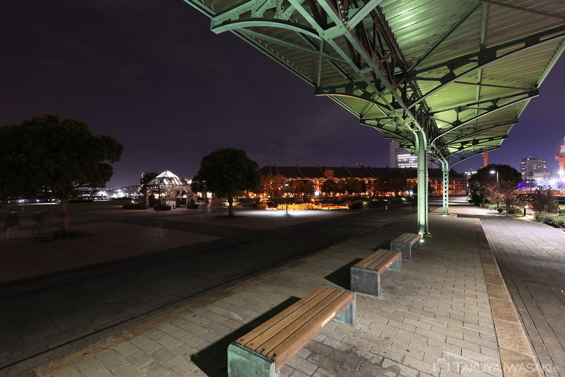 旧横浜港駅プラットフォームの夜景スポット写真（3）