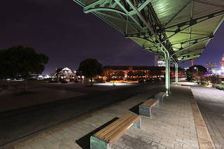 旧横浜港駅プラットフォームの夜景スポット写真（3）class=