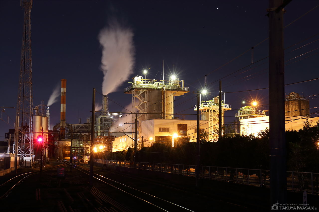 日本製紙（株）富士工場を望む