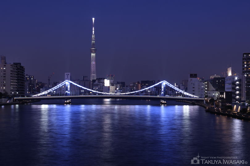 隅田川大橋 北側の夜景スポット写真（1）