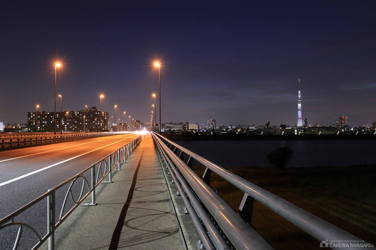 小松川大橋の夜景スポット写真（3）