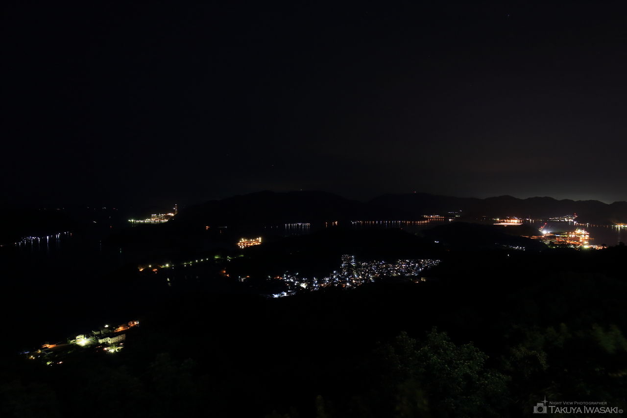 五老ヶ岳公園 頂上広場の夜景スポット写真（1）