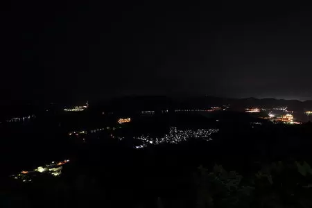 五老ヶ岳公園 頂上広場の夜景