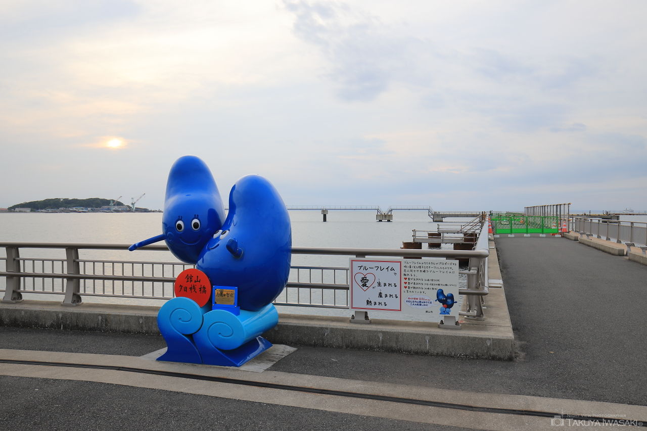 館山夕日桟橋の夜景スポット写真（4）