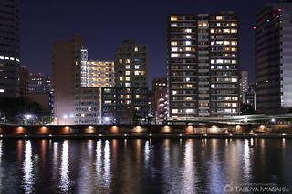 佃大橋・西側の夜景スポット写真（3）class=