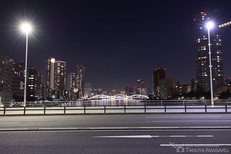 佃大橋・東側の夜景スポット写真（4）