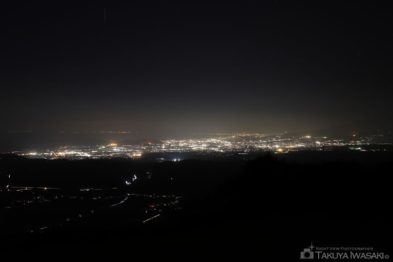 滝知山展望台フライトエリアの夜景スポット写真（1）