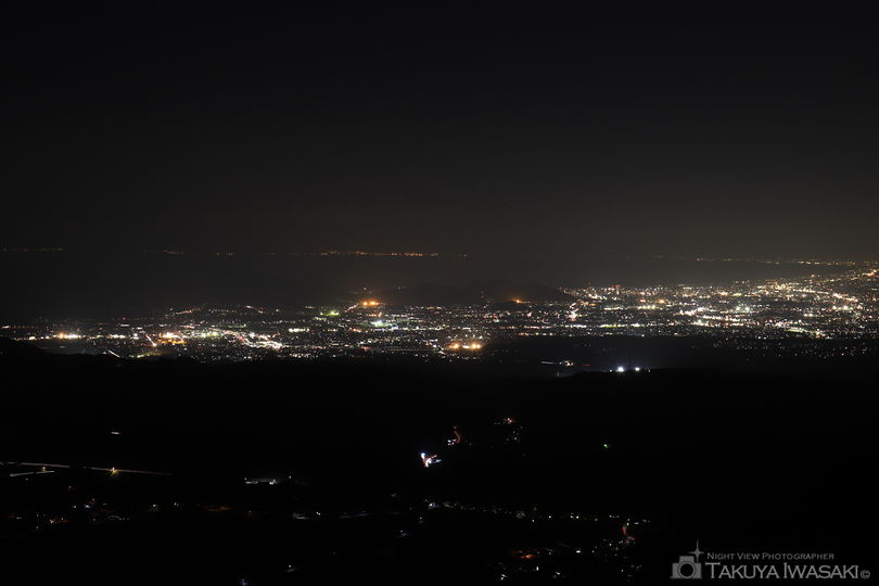 滝知山展望台フライトエリアの夜景スポット写真（2）