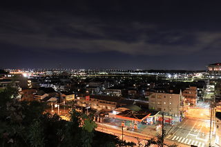 横浜港北JCT方面の夜景