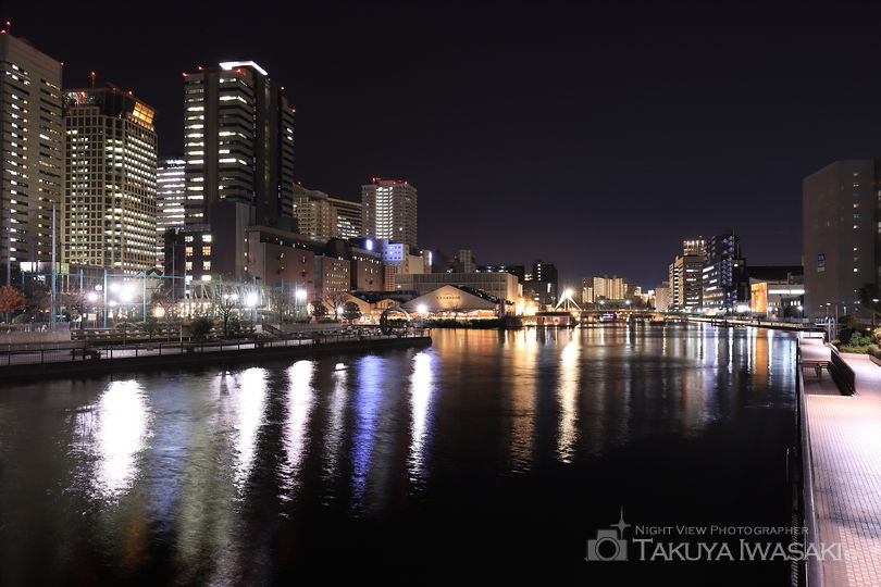 楽水橋の夜景スポット写真（3）