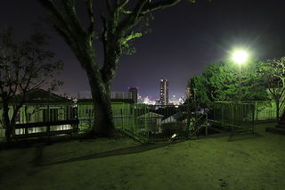 熊内台北公園の夜景スポット写真（4）class=