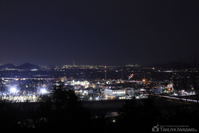 白鷺山公園の夜景スポット写真（2）