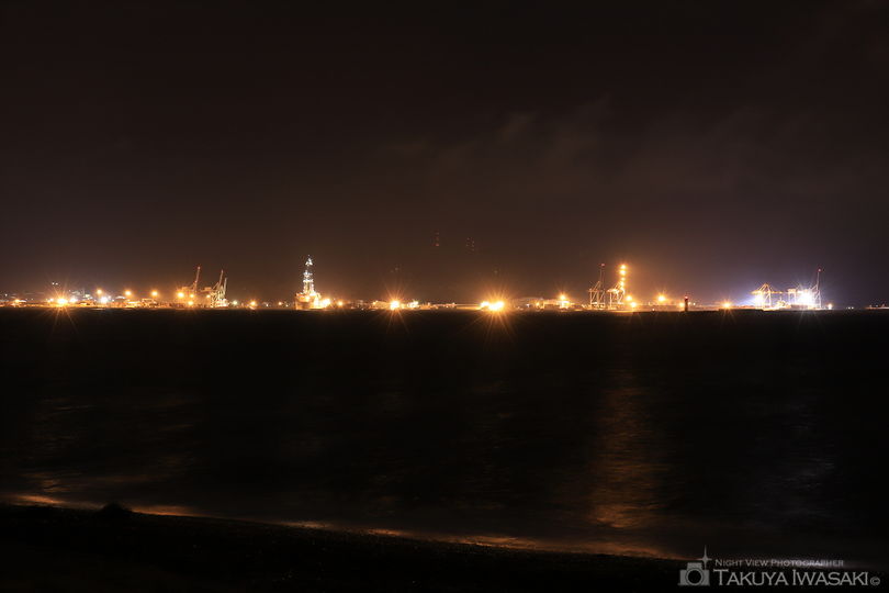 三保真崎海岸の夜景スポット写真（1）