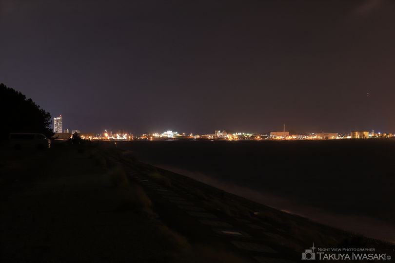 三保真崎海岸の夜景スポット写真（2）