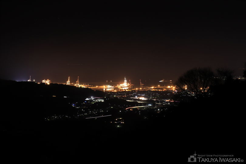 裏山原・新東名側の夜景スポット写真（1）