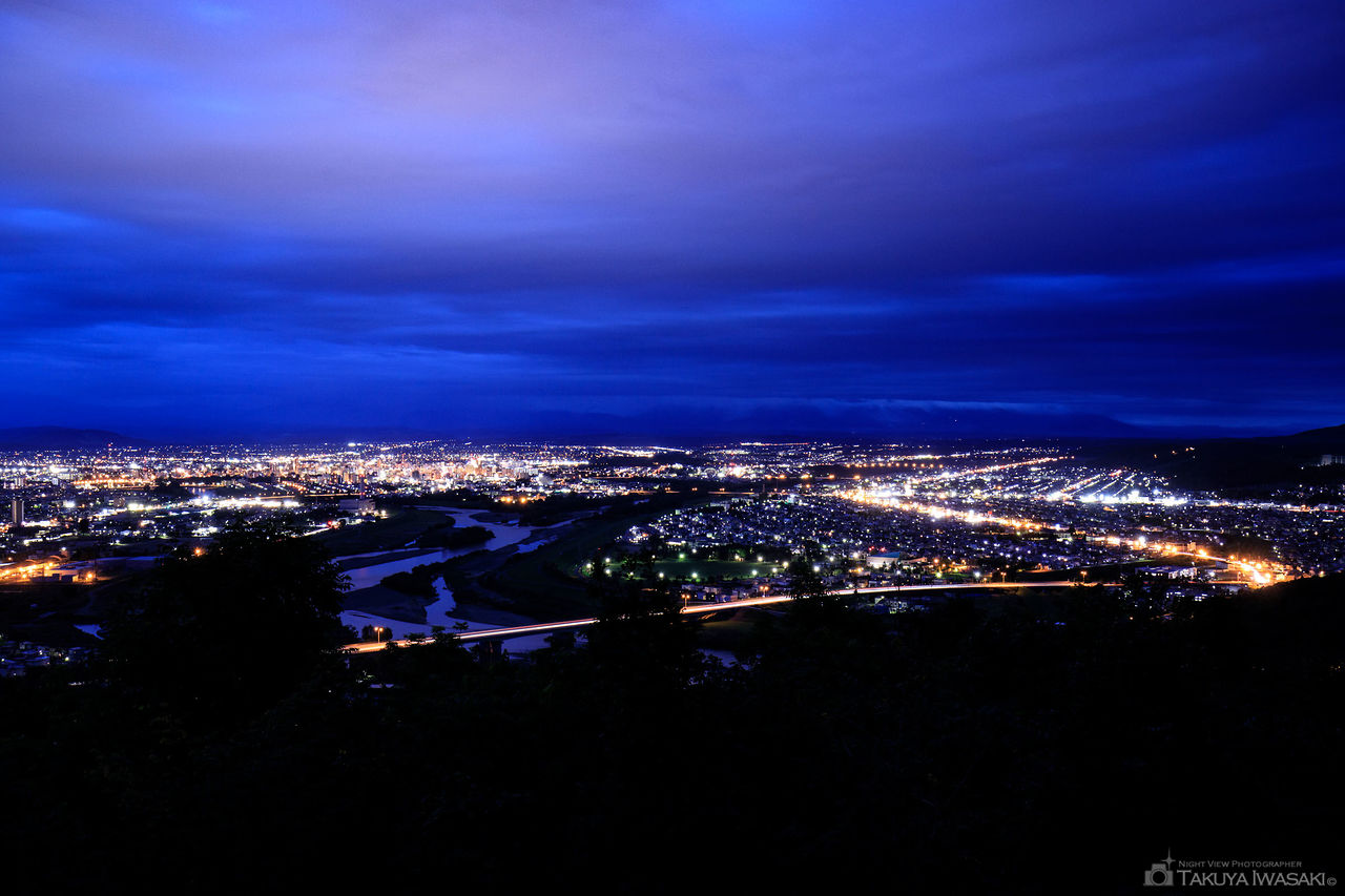 嵐山展望台の夜景スポット写真（1）