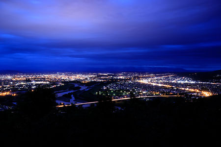嵐山展望台の夜景スポット写真（1）class=