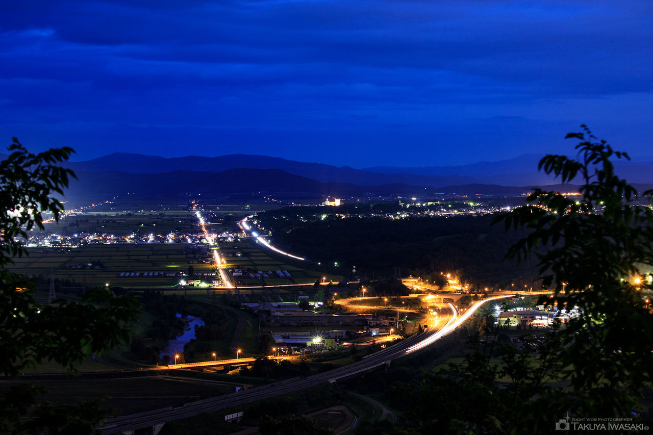 嵐山展望台の夜景スポット写真（2）