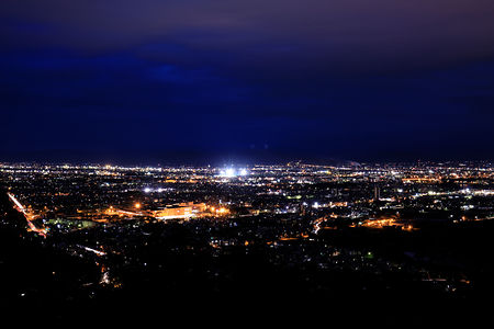 嵐山展望台の夜景スポット写真（3）class=