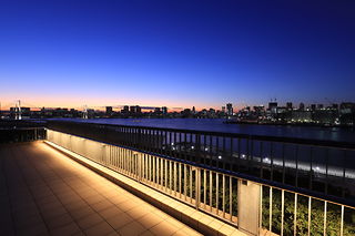 豊洲市場 屋上緑化広場の夜景スポット写真（5）class=