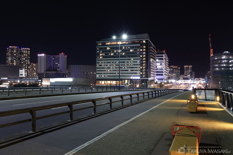 豊洲大橋（西側）の夜景スポット写真（4）