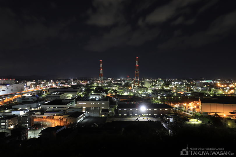 黒崎城跡の夜景スポット写真（2）