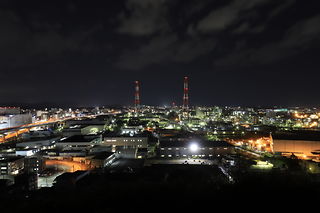 黒崎城跡の夜景スポット写真（2）class=