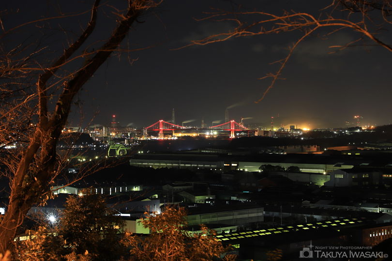 黒崎城跡の夜景スポット写真（3）