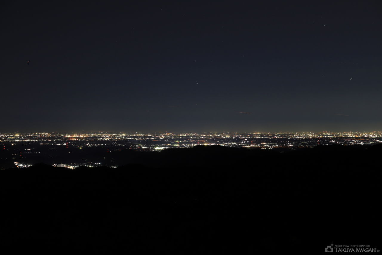 首都圏自然歩道休憩地の夜景スポット写真（2）