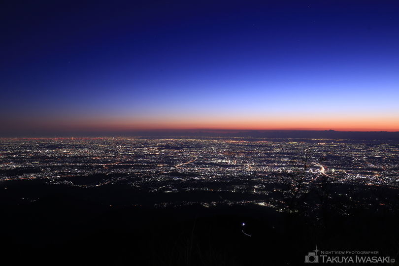 丹沢 大山の夜景スポット写真（3）